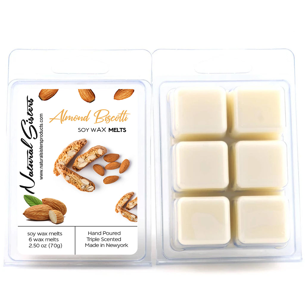Almond Biscotti Fragranced Soy Wax Melts and Tarts