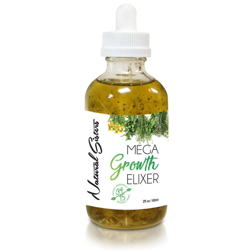 6 Pack - Mega Growth Hair Elixir ( Small)  2 oz -Hair Growth Formula & Scalp Treatment