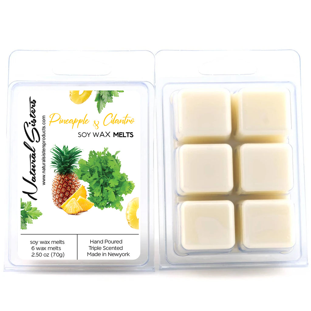 Pineapple and Cilantro Fragranced Soy Wax Melts and Tarts