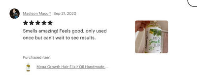 3 Pack - Mega Growth Hair Elixir ( Small)  2 oz -Hair Growth Formula & Scalp Treatment