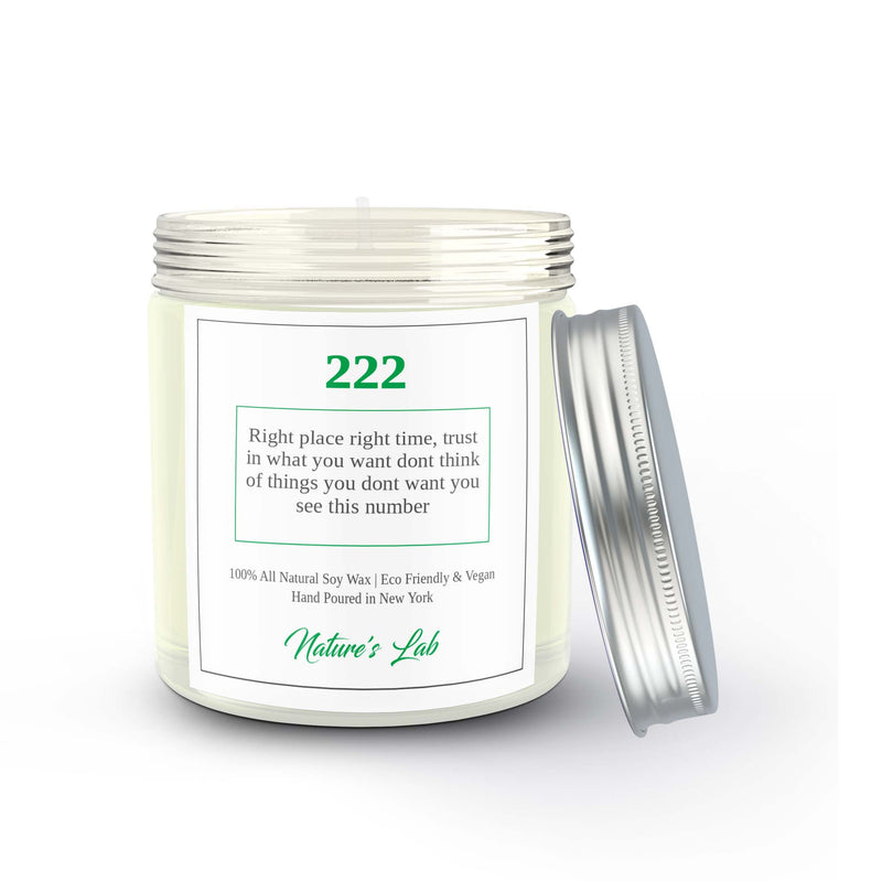 222 Angel Number Soy Wax Candle - The Right Time