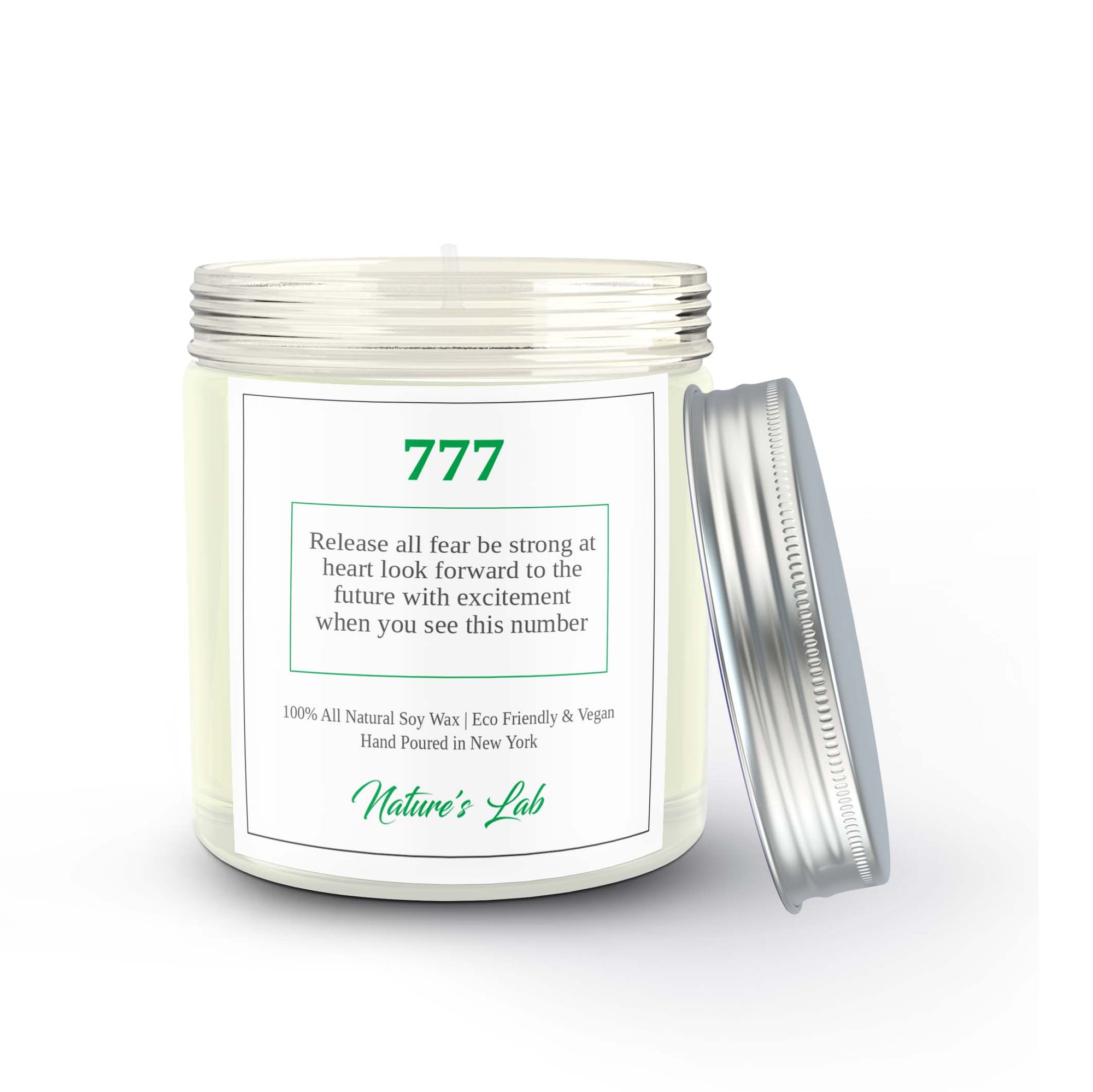 777 Angel Number Soy Wax Candle - The Inner Strength