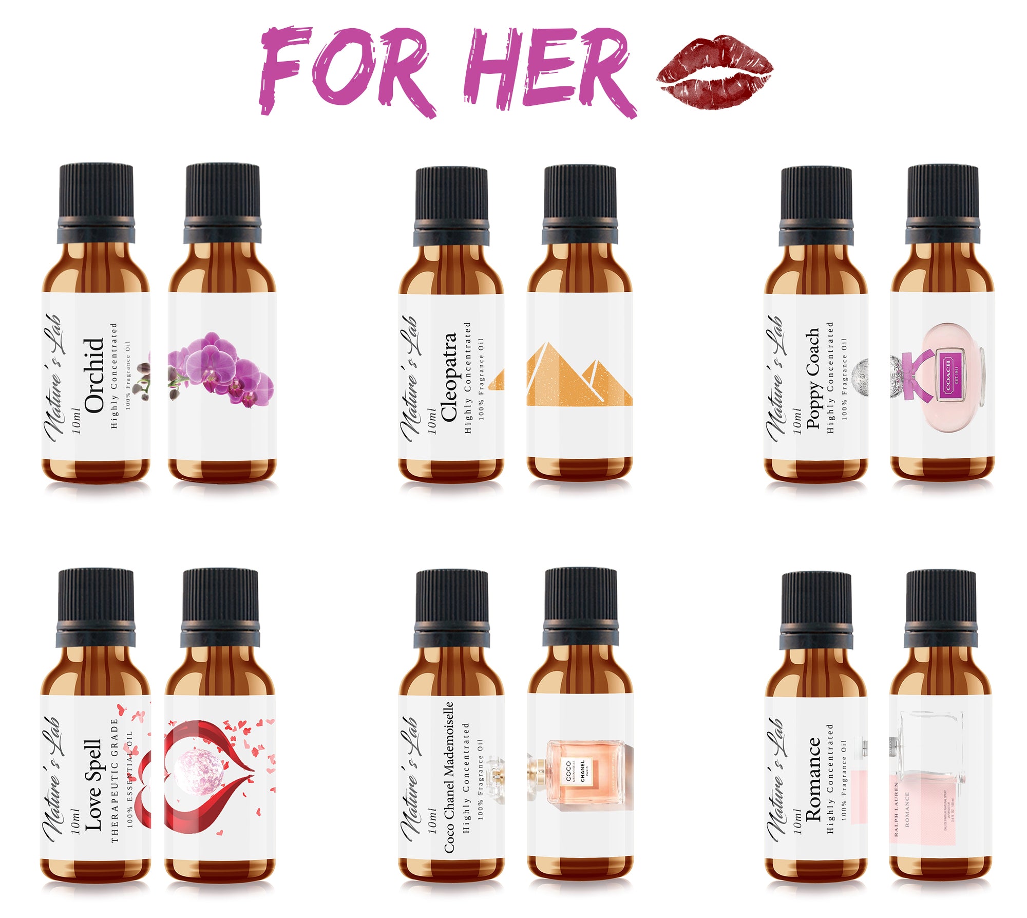 For Her Fragrance Oil 6-Pack