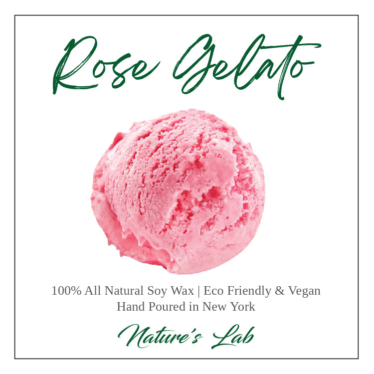 Rose Gelato Soy Wax Candle