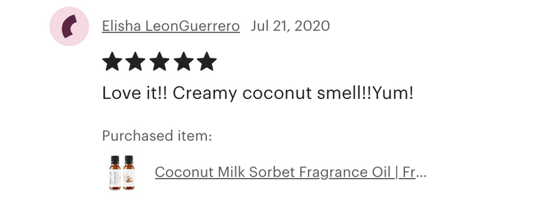 Coconut Milk Sorbet Fragrance