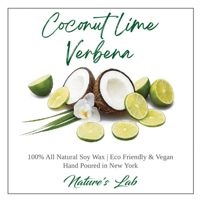 Coconut Lime Verbana Soy Wax Candle