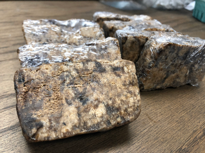 African Black Soap Bar 100% Raw Pure From Ghana