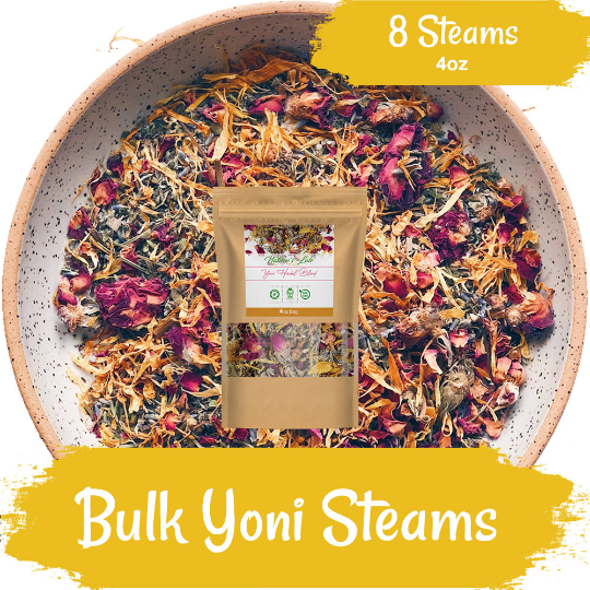 Organic Yoni Herbal Blend - Yoni Steam - Female Vaginal Steaming Herbs - 4 oz (8 steams)