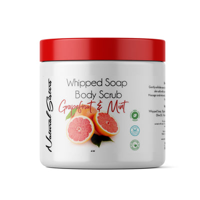 Grapefruit and Mint Whipped Soap and Body Scrub