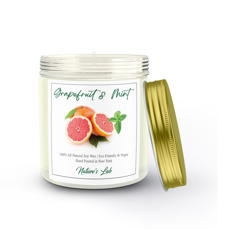 Grapefruit & Mint Soy Wax Candle