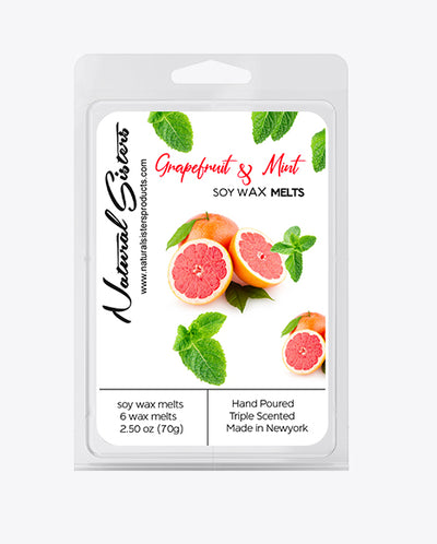 Grapefruit and Mint Fragranced Soy Wax Melts and Tarts