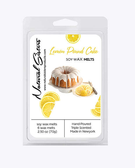 Natural Iced Lemon Pound Cake Soy Wax Melts